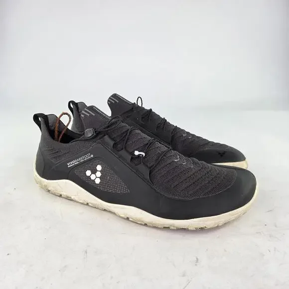 Vivobarefoot Primus Trail Knit FG trail running shoes US 14 Siz 49 Black Sneaker